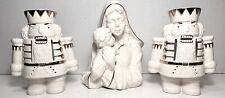 Mikasa Fine Porcelain Madonna & Child with 2 Mean Candle Holding Guards picture