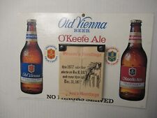 Vintage Old Vienna Beer 1977 Calendar Sign Cardboard O'Keefe Ale picture
