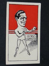 1948 CUMMINGS CARD FAMOUS FIGHTERS #9 GEORGES CARPENTIER BOXING BOXING LIGHT-HEAVY picture