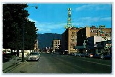 c1960 Looking East Broadway Exterior Building Missoula Montana Vintage Postcard picture