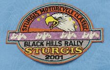 STURGIS 2001 BLACK HILLS RALLY MOTORCYCLE CLASSIC SCREAMIN EAGLE PATCH BRAND NEW picture