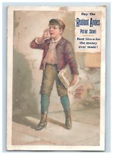 1880's Radiant Andes Parlor Stove Phillips & Clark Trade Card P75 picture