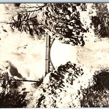 c1940s Columbia River Highway, OR RPPC Winter Multnomah Falls Cross Dimmitt A209 picture