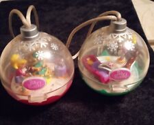 Polly Pockets Christmas Ornaments 2002 Tree & Reindeer  picture