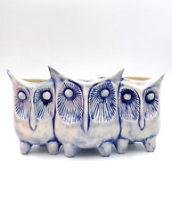 Vintage Hobbyist Ceramic Owl Planter, Signed Anne picture