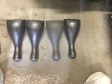 FOUR VINTAGE MATCHING PRISTINE CAST IRON FEET FOR STOVE/TUB/HEATER picture