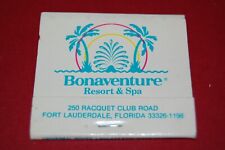 Bonaventure Resort & Spa in Fort Lauderdale, FL Vintage Full Unstruck Matchbook picture