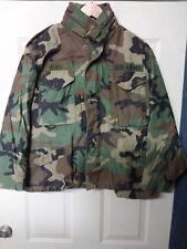 US MILITARY MEN'S  CAMOUFLAGE WOODLAND FIELD JACKET M-65  ARMY Alpha Industries  picture