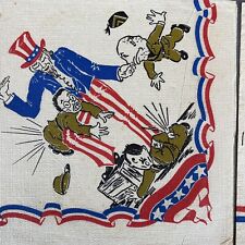 Rare WW2 Uncle Sam 4th Of July Independence Day Patriotic USA American Napkins picture