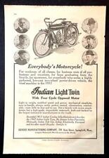 1917 Indian Light Twin Motorcycle AD *Everybody’s Motorcycle* Hendee picture