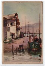 CPA ILLUSTRATION Fishing Port Boats picture