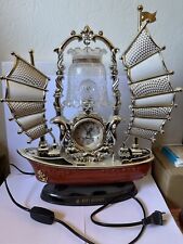 Funky Tradition Vintage Pirate Ship Table Lamp with Alarm Clock picture