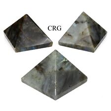 Labradorite Pyramid (1 Piece) Size 1 to 3 Inches 4-Sided Crystal Gemstone Shape picture