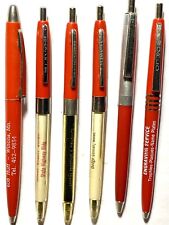 6 Vintage Advertisement Ballpoint Pens Printing Graphics Conoco Franks Engraving picture