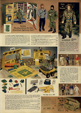 1973 PAPER AD Action Figure G I Joe Black Hombre Support Vehicle Footlocker picture