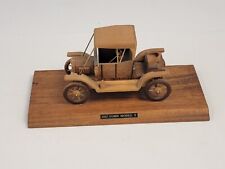 Vintage Handmade Model T Ford Runabout Wood Model Car on 9.5