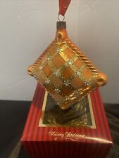 Waterford Holiday Heirlooms Ornament Irish Splendor Large Pillow Glass Nib picture