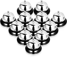 12PCS Call Bell Service Bell for Desk, 3.35 Inch Diameter, Call Bells with Metal picture
