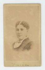 Antique Rare ID'd CDV c1870s Hymn Composer Named Lucy J Bliss Wife of P.P. Bliss picture