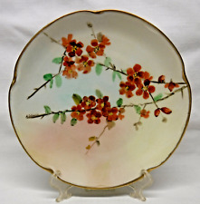 Vintage J&C Louise Bavaria Collector Wall Decr Plate Blossoms handpainted signed picture