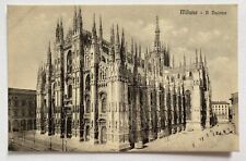 Antique Italy Souvenir Castle Postcard Milano JI Duomo Unposted Divided Back picture