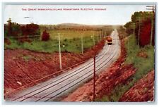 1908 Great Minneapolis Lake Minnetonka Electric Highway Minnesota MN Postcard picture