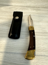 BUCK 110 FOLDING HUNTING KNIFE W/SHEATH picture