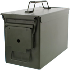 Redneck Convent Metal Ammo Case Can – Military and Army Solid Steel Holder Box picture