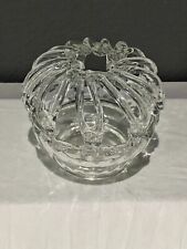 Pre-owned Antique Victorian Hand-Blown Glass Brides Bank Flower Frog Vase picture