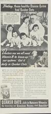 Magazine Ad - 1936 - Quaker Oats - Dionne Quintuplets picture