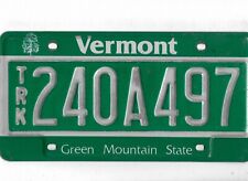 VERMONT license plate 
