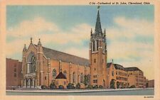 Cleveland OH Ohio, Cathedral of St John the Evangelist, Vintage Postcard picture