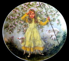 Vtg 1983 Little Bo Peep Collector Plate by John McClelland Mother Goose COA picture