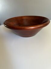 THE ORIGINAL WALNUT BOWL FACTORY STORE  12” BOWL, WOODEN SALAD BOWL picture