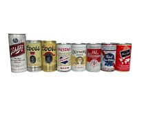 Vintage Beer Cans Lot of 8 Schlitz Pabst Olympia Falstaff Carling Coors picture