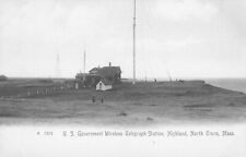 RPPC Postcard c1905 MASS,Highland, N. Truro, U.S.GOV. WIRELESS Telegraph STATION picture