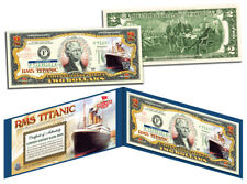 RMS TITANIC Ship * April 14, 1912 * Colorized U.S. $2 Bill Genuine Legal Tender picture