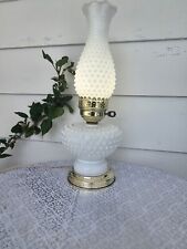 Vintage Milk Glass Lamp Electric 16” picture