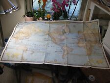 VINTAGE THE WORLD MAP December 1943 National Geographic picture