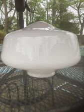 Antique Schoolhouse 15” Dia. Milk Glass Globe 6”Fitter. No Cracks Or Scratches picture