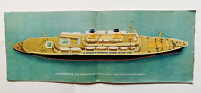 American Export Lines Deck Plans 1953 Independence/Constitution Fold Out Booklet picture