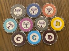 Lot of 10 Roulette Chips from Harrah's New Orleans, LA picture