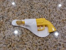 VINTAGE DENTISTRY  Ca 1950’s PLASTIC GUN TOOTHBRUSH Pistol - Yellow w Holster picture