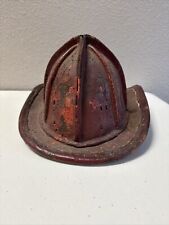 Antique 1800’s Cairns and Bro's Leather 8 Comb High Eagle Red Firefighter Helmet picture