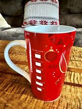 2013 Starbucks 16oz Tall Red Christmas Mug Hot Cocoa Coffee Black Friday Sale picture