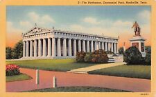 Nashville TN Tennessee The Parthenon Centennial Park John Thomas Vtg Postcard V1 picture