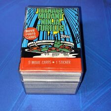 1990 Topps TMNT Movie Trading Card Set With Sticker Set picture