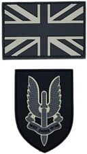 UK British Flag SAS Who Dares Win Patch [2PC Bundle - PVC Rubber -PF1, S5] picture
