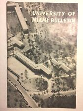 The University of Miami Bulletin January 1, 1948. Vol 22, No 1.  About 22 Pages. picture