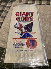 Vintage GIANT GOBS Ice Cream Paper Bag Drive In picture